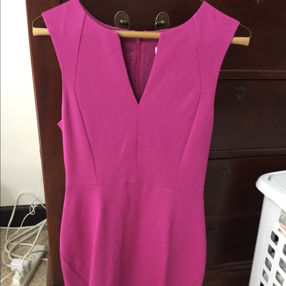 Tina Turk Fuchsia fitted dress